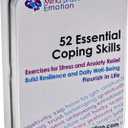Mind Brain Emotion 52 Essential Coping Skills Cards - Self Care Exercises for Stress and Social Anxiety Relief - Resilience, Emotional Agility, Confidence Therapy Games for Teens, Adults