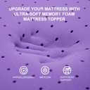 SINWEEK 4 Inch Gel Memory Foam Mattress Topper, Queen Size