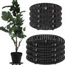 8Pcs Plant Stand Indoor Outdoor, Plant Level Pot Elevator- 2 Size Plant Riser Holder Plastic Floor Protector Plant Trivet, Heavy Planter Holder for Prevent Rot and Damage on Patio & Deck(7.9"&11.8" )