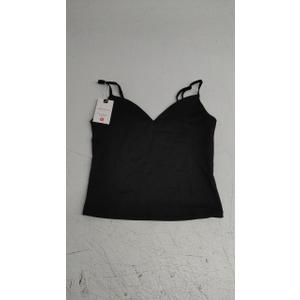 PINKMSTYLE 2025 Womens Spaghetti Strap Tank Top V Neck Double Lined Going Out Summer Top (medium, Black)