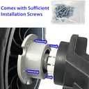 6PCS Tire Coupler/Axle Connector/Motor Assembly Hitch/Traction Bands/Tire Grip/Tires Adapter for Power Wheels Ride on Car Rubber Tires Upgrade Kit,1PCS Steering Motor Adapter for Power Wheels Upgrade
