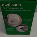 Medisana Hand Massager with Heat and Compression, Cordless Hand Massager for Arthritis and Carpal Tunnel Relief, Knuckle Stretching Massage, Birthday Christmas Gifts for Men Women Dad Mom-White