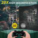 20x70 Binoculars for Adults High Powered - WOZEL HD Bird Binoculars with Clear Low Light Vision - Powerful Binocular for Bird Watching Hunting Travel Outdoor Hiking - Christmas Birthday Gifts for Men