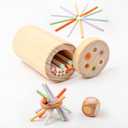 Busy edition Montessori Toys for 1-3 Year Old, Wooden Learning Color Sorting Toys for Toddlers, Fine Motor Developmental Sensory Matching Games, Preschool Learning Activities, 18 Month Old Toy