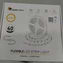 CT CAPETRONIX White LED Strip Light, 40 Feet 24 Volt LED Light Strip White, 6000K-6500K Daylight Super Bright LED Tape Light for Bedroom, Kitchen, Closet, Cabinet, Mirror, Indoor（Dimmer Included）