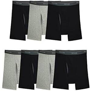 Fruit of the Loom Men's Coolzone Boxer Briefs, Moisture Wicking & Breathable, Assorted Color Multipacks 7Pcs XL