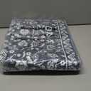 Vintage Washable Runner Rug 2x6, Navy Runners for hallways, Super Soft Kitchen Runner Rug Non Slip, Printed Faux Wool Floral Thin Carpet Runner for Entryway Laundry Room Bedroom (Navy and White)