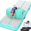VOFiTNY All Purpose Gymnastics Mat 6.6ft*3.3ft*4inches(2m*1m*0.1m) Sturdy Inflatable Tumble Track for Home/Gym
