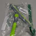 DSV Standard 10" Heavy Duty Green, Grey Window Cleaning Squeegee, Handheld Squeegee for Glass Doors, Windows, Car Windshields & More