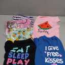 6 Pcs Dog Clothes Printed Doggie Shirts Puppy T-Shirts Cute Pet Cotton Clothes Doggie Shirt for Small Medium Dog Apparel Summer Christmas(L)