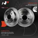 A-Premium 10.94 Inch (278mm) Rear Solid Disc Brake Rotors, 2-Pack | Compatible with Chevy and Buick Models - Allure 2008-2009, Impala 2006-2010, Monte Carlo 2006-2007
