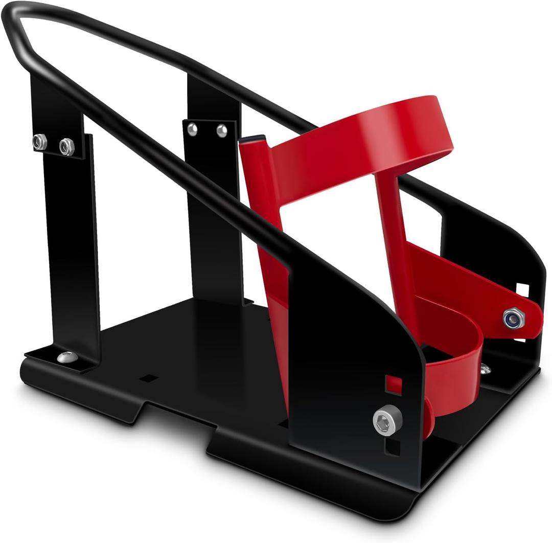 HOXWELL Heavy Duty Steel Motorcycle Wheel Chock,1800 lbs Capacity Wheel Cradle Holder,Motorcycle Front Wheel Stand with 3 Adjustable Height Holes,Easy to Carry and Move Suit for Dirt Bike,Motorcycles