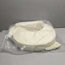 My Brest Friend Deluxe Organic Nursing Pillow 100% Organic Cotton Slipcover Ergonomic Breastfeeding Pillows Supports Both Mom and Baby Breastfeeding Essentials Handy Side Pocket Cream