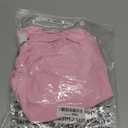 SENFURE Women's Summer Casual Midi Smocked Bodycon Dresses Puff Sleeve Square Neck Ruffle Mermaid Cocktail Dress (Baby Pink)