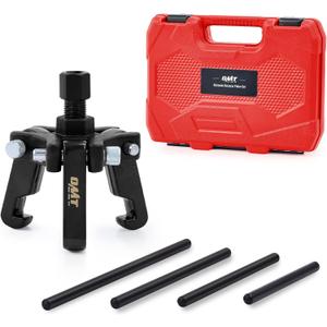 Orion Motor Tech Harmonic Balancer Puller Kit, Adjustable 3-Jaw Puller Set for Removing Harmonic Dampers & Balancers, 3-Jaw Pulley Puller Set Compatible with Chevy GM Chrysler Cadillac Ford More (black)