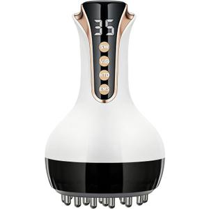 35-Speed Lymphatic Drainage Massager for Body Sculpting - 3-in-1 Anti-Cellulite Massage Device with Vibration, Heat & Microcurrent - Deep Tissue Skin Renewal Tool for Stomach, Arms & Thighs