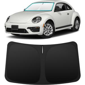 INSAUTO Custom Fit Windshield Sun Shade for Volkswagen/VW Beetle 2012-2019 | Foldable Front Window Sunshade Car Accessories, UV & Heat Reflector, Keeps Interior Cool, Includes Storage Bag