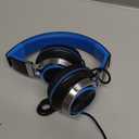 AILIHEN C8 Kids Headphones Wired, OnEar Headphones with Microphone and Volume Control Foldable Corded Stereo 3.5mm Headset for School Teens Smartphones Chromebook Laptop Tablets Travel (Black Blue)