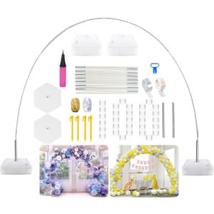 LANGXUN 20ft Balloon Arch Kit, Balloon Arch Stand For Birthday Party Wedding Graduation Decorations, Baby Shower Garden Arbors Photo Backdrop Party Supplies, 9ft-H x 10ft-L