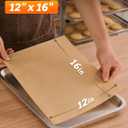 SMARTAKE 400 Pcs Parchment Paper Baking Sheets, 12x16 Inches Non-Stick Precut Baking Parchment, for Baking Grilling Air Fryer Steaming Bread Cup Cake Cookie and More (Unbleached)