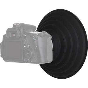 Camera Lens Hood, Collapsible Reversible Filter Thread Rubber Digital Lens Hood DSLR Lens Cap Shade
