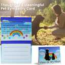 Pet Memorial Gifts for Dogs, Loss of Cat Sympathy, Remembrance Bereavement Crystal Suncatcher with Wing Paw, Cat Memorial Gift for Passing Away Loving Pets (Silver)