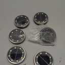 btfarm 6 Pack Solar Ground Lights Outdoor, 8 LED Solar Disc Lights IP65 Waterproof Flat Solar Light, Pathway Lights Solar Powered for Garden Lawn Patio Yard Path Landscape, Cool White