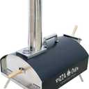 KT THERMO Wood Fired Pizza Oven, Portable Min for Outdoor Cooking, Includesl, Pizza Peel and Pizza Stone