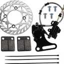 12mm Rear Disc Hydraulic Brake Assembly Kit w/190mm Disc Brake Rotor | Brake Pad for 107cc 110cc 125cc BK12 Dirt Pit Bike SDG SSR Black