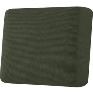 H.VERSAILTEX Super Stretch Individual Seat Cushion Covers Sofa Covers Couch Cushion Covers Slipcover Sets Thick Jacquard Textured Twill Fabric (1 Piece Chair Cushion Cover, Olive)