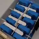 Miaowoof Homemade Popsicle Molds, 10-Cav Non-BPA Silicone Ice Pop Maker, with 50 Sticks, 50 Bags, 10 Reusable Sticks, Funnel, Brush and Ice Pop Recipe (Blue)