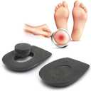 Orthopedic Heel Supports for Heel Pain Insoles for Women and Men Plantar Fasciitis (Medium, Gray)