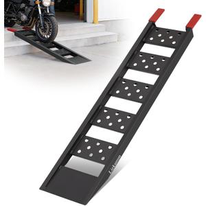 LIEKUMM 40" Heavy Duty Motorcycle Ramp, 1100 lbs Single Loading Ramp for Pickup Trucks, Metal Dirt Bike Ramp for Truck Bed, E-Bike and Scooter Use