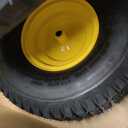 20 X 8.00-8 20Psi max nylon tubeless tires and yellow wheels 2 count