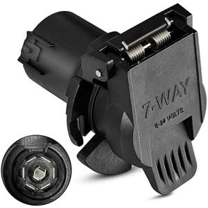Oyviny OEM Style Replacement USCAR to RV 7 Way Trailer Plug Adapter, Twist Lock Design USCAR to 7-Way RV Blade Socket for Chevy, Ford, GMC and Nissan, Factory 7 Pin and Tow Package Required