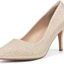  Classic Pointed Toe High Heels Pumps Wedding Dress Office Shoes Size 7