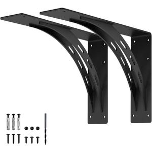 20 inch Heavy Duty Shelf Brackets , Max Load 1100 Lbs ,Premium Alloy Metal Mantel Brackets (Set of 2) Fireplace Mantel Brackets - Countertop Support Brackets (20 x 13.5 inch