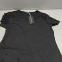 GYS Bamboo Viscose Women's Nightgowns Classic Short Sleeve V Neck Sleep Dress Size M