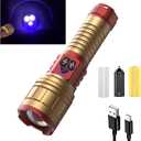 3 in 1 Rechargeable Flashlight True 5000 Lumens Outdoor Strong Cob Light, 5000mAh Zoomable Beam LED Flash Light with Magnet Power Failure Emergency Survival Kits Snowstorm (6 in 1)