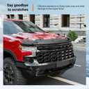 powoq Hood Protector Compatible with 2019-2026 Chevy Silverado Deflector Upgraded TPE Hood Shield Replacement for 2019-2026 Chevy Silverado Accessories