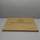 Large Stone Bath Mat Made with Natural Diatomaceous Earth, Non-Slip & Super Absorbent, Fast Drying, Easy to Clean  Bathroom Floor Stone Mat (23.6"x15.4", Light Gray Wave)