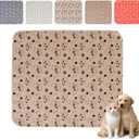 Puppy Pee Pads with Pheromones,Forever Pad,Washable Pee Pads for Dogs,Reusable Dog Pee Pads,Waterproof and Leak-Proof,Non-Slip Base Training Pad Suitable for Home(Brown Puppies,XS:11.8*11.8in)