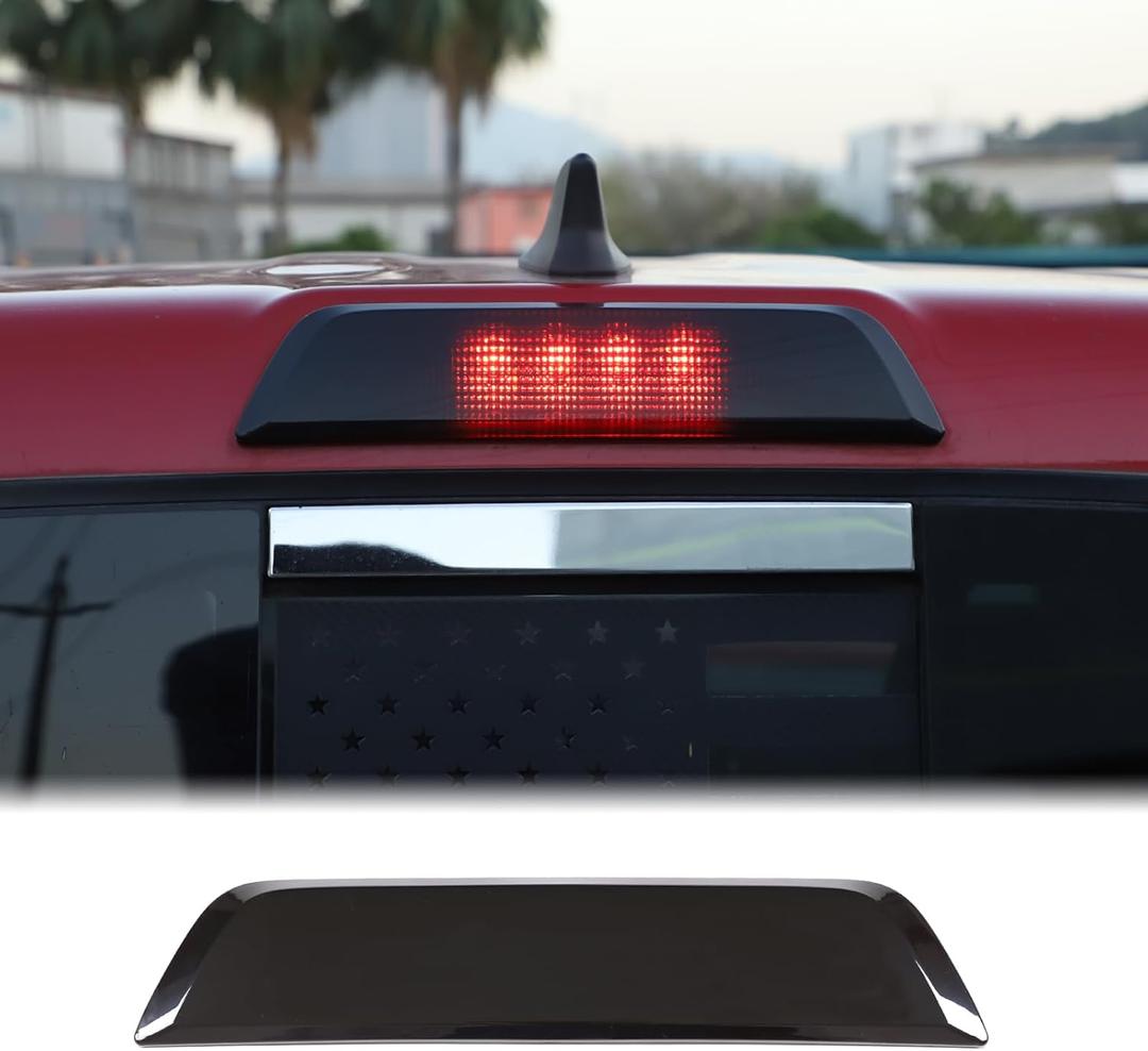 Car Third Brake Light Cover Trim Compatible with Toyota Tacoma 2016-2020 3rd Brake Light Third Brake High-position Center Light Brake Tail Light Shell Cover High Mount Stop Lamp Protection Accessories (Third Brake Light Cover)