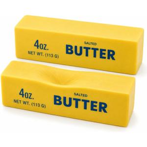 3 x Butter Squishy 2 Pack, Super Soft Slow Rising Fidget Toy for Stress Relief, Satisfying PU Foam Sensory Squeeze Toy for Adults & Kids