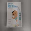 Frida Baby Electric Nail Buffer | Safe + Easy Baby Nail File, Baby Nail Clippers + Nail Trimmer Kit for Newborn, Toddler, Children's Fingernails/Toenails, 4 Buffer Pads, LED Light, Storage Case, White