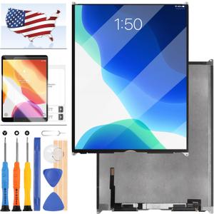 for iPad 7th 8th 9th Gen 2021 LCD Screen Replacement for iPad 7th 8th Gen A2602 A2603 A2604 A2605 A2197 A2270 Screen Replacement LCD Display Panel Repair Parts Kit 10.2inch (Not Include Touch Screen)