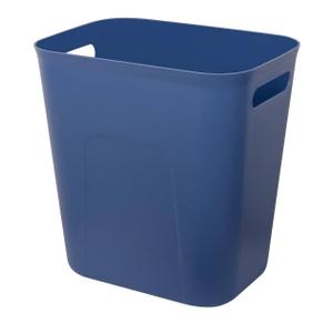 Plastic Small Trash Can Wastebasket, Garbage Container Basket for Bathrooms, Laundry Room, Kitchens, Offices, Kids Rooms, Dorms, 3.5 Gallon, Blue