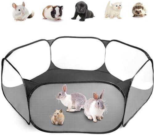 Casifor Guinea Pig Cage Rabbit Cage Indoor with Mat Playpen Perfect Size for Small Animal Pet Play Pen Easy to Clean Exercise Yard Fence Portable Tent for Hamsters, Chinchillas, Hedgehog, Puppy, Cats