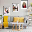 JCJMY 24x32 Picture Frame with 20x24 Mat, Display Photo 20x24 with Mat or 24 x 32 Without Mat, Wall Hanging Large 24 by 32 Poster Frame with Plexiglass, Black