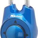Master Lock 1500iD Set Your Own Directional Combination Padlock, Blue
